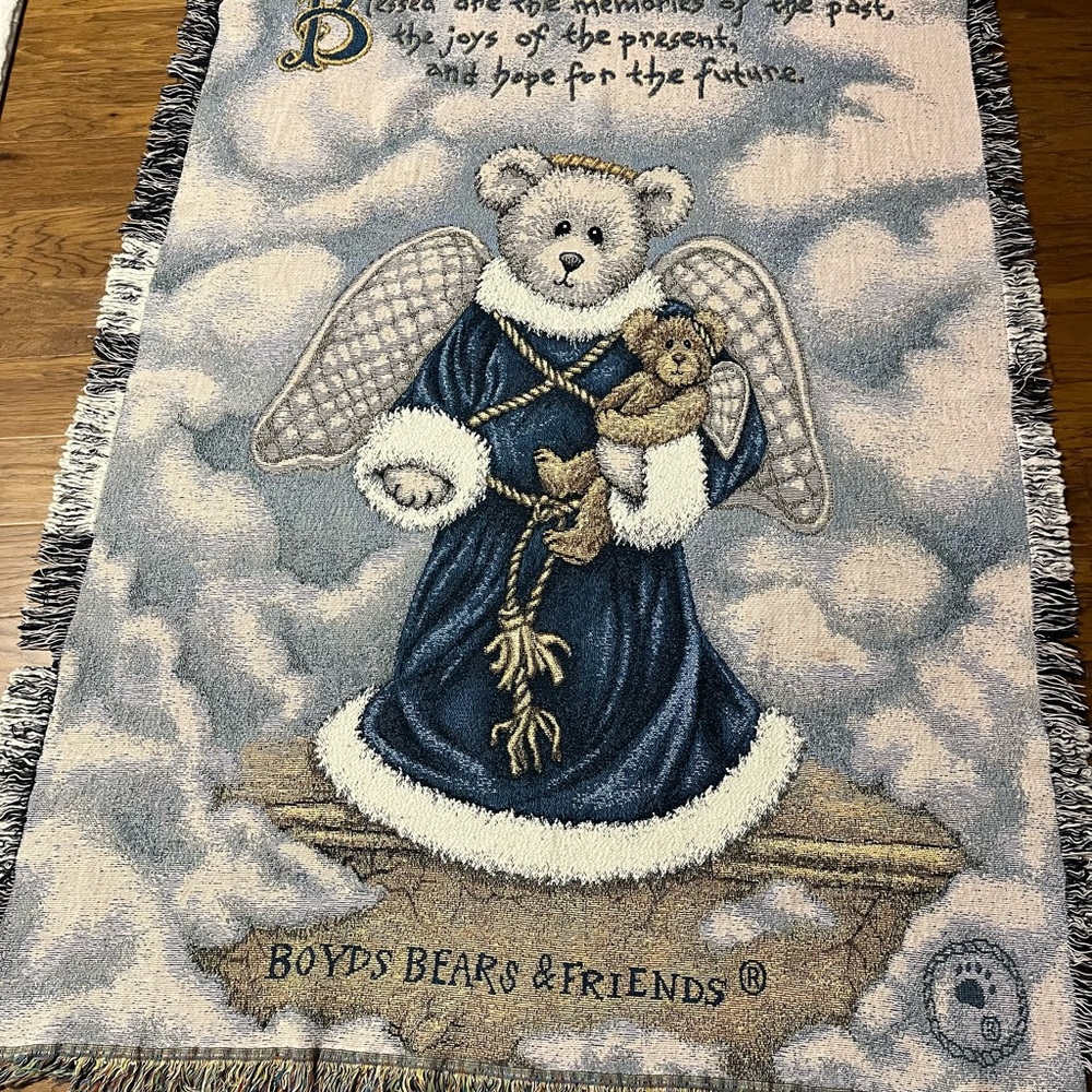 Boyds Bears Multicolor Woven Tapestry 51 x 68”